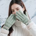 thumbnail image 3 of Woman Riding Windproofed Gloves Thick Soft Fleece Cuff Anti-slip Water Resistant Design for Cold Weather Outdoor Skiing and Cycling, 3 of 6