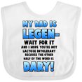 thumbnail image 3 of Inktastic Legendary Dad Boys or Girls Baby Bib, 3 of 4