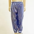 thumbnail image 6 of newwalpole Cargo Pants for Girls Hip Hop Glitter Pants Dancing Shiny Pants Streetwear Light Blue for Size 8-9 Years, 6 of 7