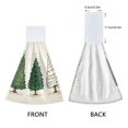 thumbnail image 3 of Yayeee Kitchen Hanging Hand Towels Set of 2 with Loop Bathroom Absorbent Tie Towel, Hand Drawn Christmas Stars, 3 of 7