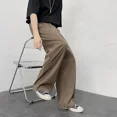 thumbnail image 2 of Pantalones de traje holgados marrones para hombre, pantalones rectos de verano para hombre, ropa de diseñador de lujo, nueva y elegante, ropa de trabajo clásica 2024, 2 of 4