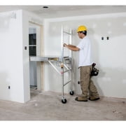 Metaltech I-CAISC Lightweight 6 Ft. Aluminum Baker Style Utility Scaffold