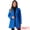 Blue, variant on DARING DIVA Women's Notched Lapel Double Breasted Belted Trench Coat Blue XS