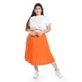 thumbnail image 1 of Falda plisada midi Roman Fashion/Tallas Extras, 715 (Naranja) naranja 42, 1 of 6