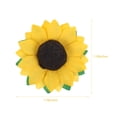 thumbnail image 2 of PENIKOKO 100Ud Cabezas De Flor Artificial Girasol Amarillo Para Manualidades Y Accesorios De Regalo, 2 of 6