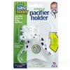 Baby Buddy Infant Pacifier Holder Clip with Universal Silicone Ring 4+ Months, Black-Gray Dots 1 Pk