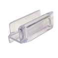 thumbnail image 2 of Clear Acrylic Sliding Shower Door Bottom Guide with Screw, 2 of 3