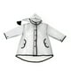 thumbnail image 2 of Niño niña niños con capucha impermeable 15 de seda EVA impermeable transparente niños borla sombrero puntiagudo claro capa de lluvia ropa impermeable al aire libre Noticed JJ18939-05, 2 of 6