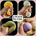 thumbnail image 2 of Giant Glitter Dumpling Squishy with Steamer Box,Super Soft Mega Rainbow Dumplings Stress Ball,Large Anxiety Relief Slow-Rising Decompression Dough for Adult, 2 of 6