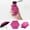 travel umbrella, variant on Portable Mini Umbrella, Compact 5-Fold Design With Lightweight Flat Shape For Sun & Rain Protection, Fuchsia For Travel, Pocket, Bag, Daily Use