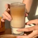 thumbnail image 2 of Vasos para beber café Vaso de vidrio Vaso para agua Whisky Cóctel Vino Café Vasos de leche Vaso alto Vaso de fiesta Bar Hogar Botella de agua, 2 of 5