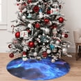 thumbnail image 5 of Saiise Christmas Tree Skirt 48" ,Xmas Tree Skirts with Mario R Pattern,Tree Mat for Indoor Outdoor Christmas Winter Holiday Party Indoor Decorations, 5 of 7