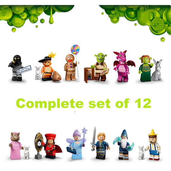 Collectible Lego Shrek Minifigures Complete Set of 12