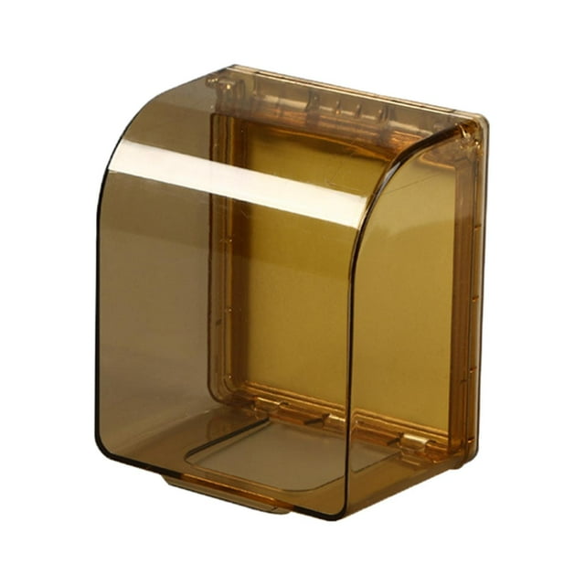Housse de Protection Imperméable pour Prise de Courant, Housse de Protection pour Interrupteur de Prise de Courant pour Maison, Mur, Chambres, Interrupteur de Prise, Doré Transparent