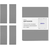 Vela Sciences B7 Expanded Softcover Lab Notebook, 9.25 x 11.75 in (23.5 x 30 cm), 144 Pages, Permanent Bound, 70lb Heavyweight Paper (24-Pack, Grid )