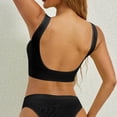 thumbnail image 3 of Sports Bras for Women High Support Athletic Breathable Workout Gym Yoga Activewear Seamless High Impact Push Up Bra L 01-Black, 3 of 4
