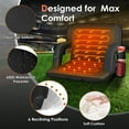thumbnail image 7 of DKMOCO 2PCS 21" Wide Dual-Sided Heated Stadium Seats for Bleachers with Back Support, Bleachers Chair with Arm Rest, for Outdoor Sports (wiht 20000mAh Power Bank), 7 of 7