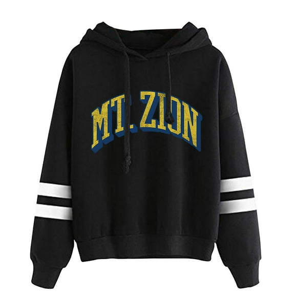 Josiah Queen Merch Mt. Zion Pullover Hoodie Unisex Long Sleeve Pocketless Casual Hooded Sweatshirt