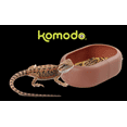 thumbnail image 5 of Komodo Smart Mealworm Reptile Feeding Dish for Reptile Tank, Aquarium Decor, Brown Thermoplastic, 5 of 7