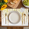 thumbnail image 4 of Sage Green Polka Dots Placemats Set of 4, Vintage Abstract Art Watercolor Placemats for Dining Table, Place Mats for Kitchen Tabletop, Waterproof Wipeable Dining Table Mats Set, 4 of 9