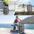 thumbnail image 5 of 30" Large Checked Luggage Expandable Softside Suitcase with Wheels Heavy-Duty Waterproof Wheeled Luggage Bag,Grey - TA069, 5 of 8