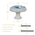 thumbnail image 5 of Seagull Fluorescent Glow-in-the-Dark Dresser Pulls with Screws - Round 4-Pack for Cabinets, Wardrobes, and Dressers - Furniture Decor with Kitchen Hardware, 5 of 6