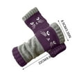 thumbnail image 4 of Women’s Knitted Fingerless Gloves with Cute Cat Embroidery – Soft Warm Winter Knit Mittens for Typing, Walking, Casual Wear – One Size Fits Most, 4 of 5
