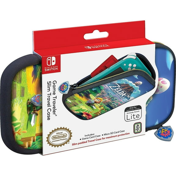 RDS Industries - The Legend of Zelda Link: Awakening, Nintendo Switch Lite, Video Game Traveler, Slim Travel Video Gaming Carrying Case