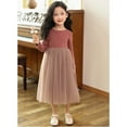 thumbnail image 7 of Ulitacool Girls Winter Dress 5-6 Years Kids Toddler Spring Autumn Clothes Long Sleeve Tutu Dress Crewneck Flowy Girls Dress Cute Daily Wear Red, 7 of 7