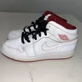 thumbnail image 4 of Size 7Y Jo r-dan 1 Mid White And Red, 4 of 5
