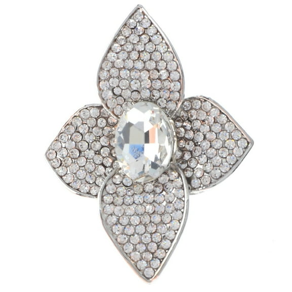 Crystal Stretch Flower Ring