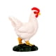 thumbnail image 2 of 2 piezas de adorno de aves de corral artificial Animal de pollo artesanal Modelo de pollo adorable (gallo blanco), 2 of 7