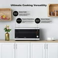 thumbnail image 3 of Galanz Microwave Oven ExpressWave with Patented Inverter Technology, Sensor Cook & Sensor Reheat, 10 Variable Power Levels, Express Cooking Knob, 1100W 1.6 Cu Ft Stainless Steel, 3 of 10