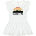 thumbnail image 3 of Inktastic Charlotte North Carolina Skyline Girls Baby Dress, 3 of 5