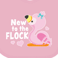 thumbnail image 4 of Inktastic New to the Flock Cute Baby Flamingo Boys or Girls Baby Bib, 4 of 4