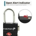 Fosmon TSA Approved Suitcase Luggage Locks, (4Pack) 3Digit Combo