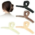 thumbnail image 1 of Bangcool Pinces à Cheveux Mode 4PCS Solide Couleur Mâchoire Pinces à Cheveux Griffe Barrettes, 1 of 10