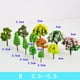 thumbnail image 3 of Modelo Árboles Suministros CUTICAT Props de arena Pequeño árbol Paisaje mini árboles, 3 of 8