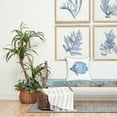 thumbnail image 3 of Galapagos Fish Sequined Throw Pillow, 16" x 16", 3 of 4