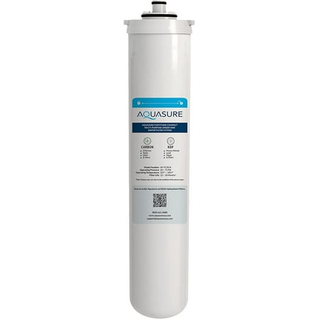 Aquasure Fortitude Compact Under the Sink Replacement Water Filter with Carbon/KDF