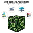 thumbnail image 2 of FeBohao Storage Boxes Bins Fabric with Cardboard Large Capacity Collapsible Towel Closet Cute Aesthetic Sweater Cubby Kids Pantry Modern Changing Personalized Basket Organizer Green Hat, 2 of 6
