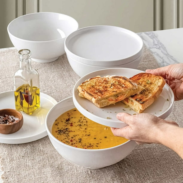 Overandback 6piece Bowl and Lid/plate Set