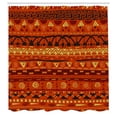 thumbnail image 3 of Ambesonne Tribal Shower Curtain, Geometric Art, 69"Wx70"L, Orange Yellow, 3 of 5