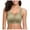 Green, variant on Scalloped Lift Bras for Women No Underwire Buttery Soft Push Up Wireless Bras V Neck Seamless Bralettes (Pink, 34A-34C)