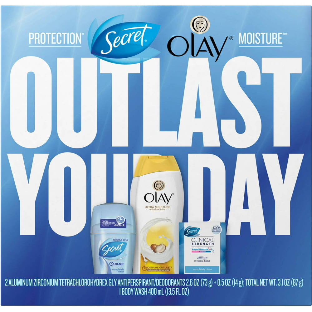 Secret and Olay Gift Set, 3 pc