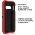 thumbnail image 4 of Entronix Shockproof Heavy Duty Cell Phone Case for Samsung Galaxy S10e, Red, 4 of 7