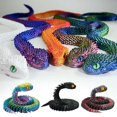 thumbnail image 2 of Juguetes transfronterizos, Cobra impresa en 3D, Pitón, Serpiente impresa en 3D, Adornos articulados móviles, 2 of 7