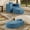 Blue, variant on Magic Home Modern Lazy Sofa Foam Couch Sectional Sofa Togo Sofa Floor Sofa for Bedroom,Living Room,Apartment and Small Space,Single Seat Sofa,Gray
