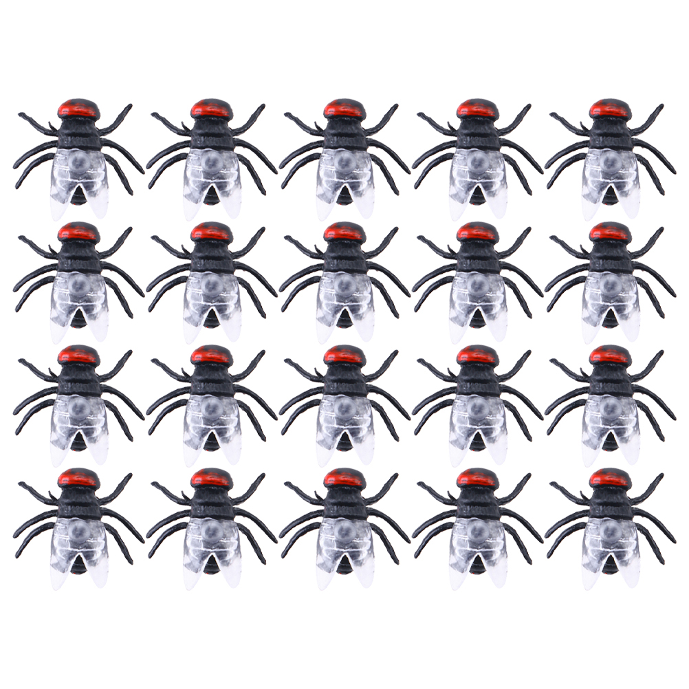Hemoton Fake Flies Prank Fly Insect Artificial Fools Plastic Bugs