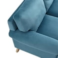 thumbnail image 6 of Lela Sofa Teal Velvet  Upholstered Sinuous Spring, 6 of 7